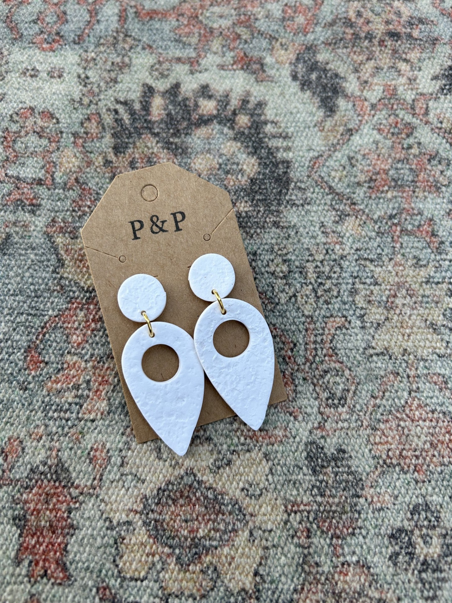 Tracker - Textured Clay Earring