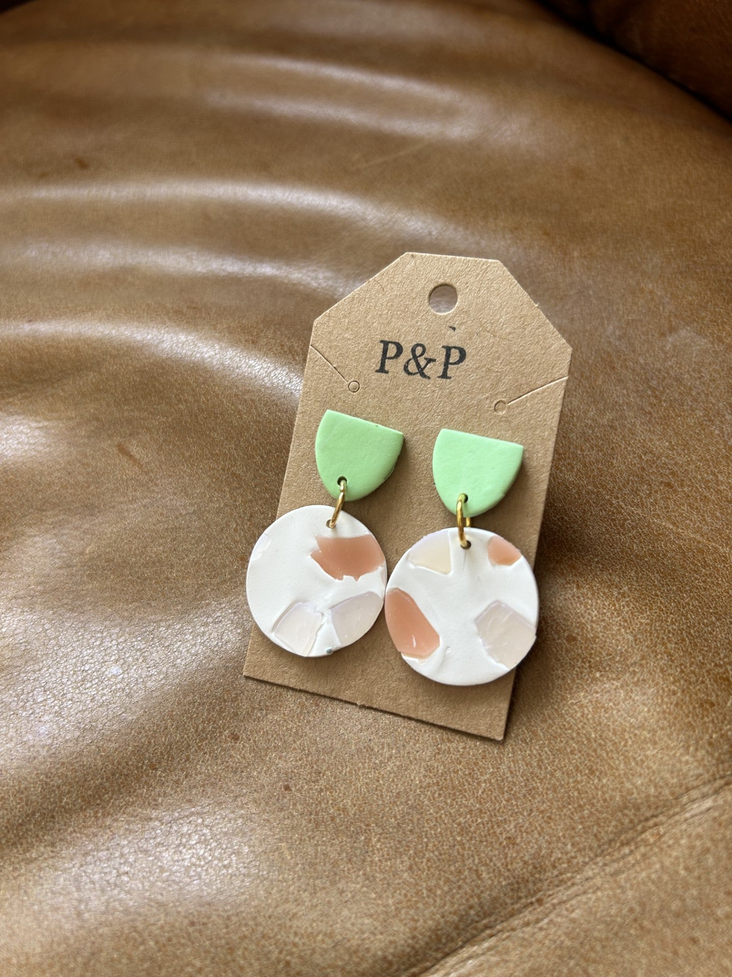 Abstract Springtime - Clay Earring