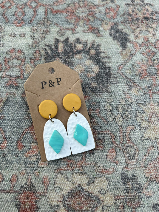 Western Wannabe - Hand Cut Clay Earring