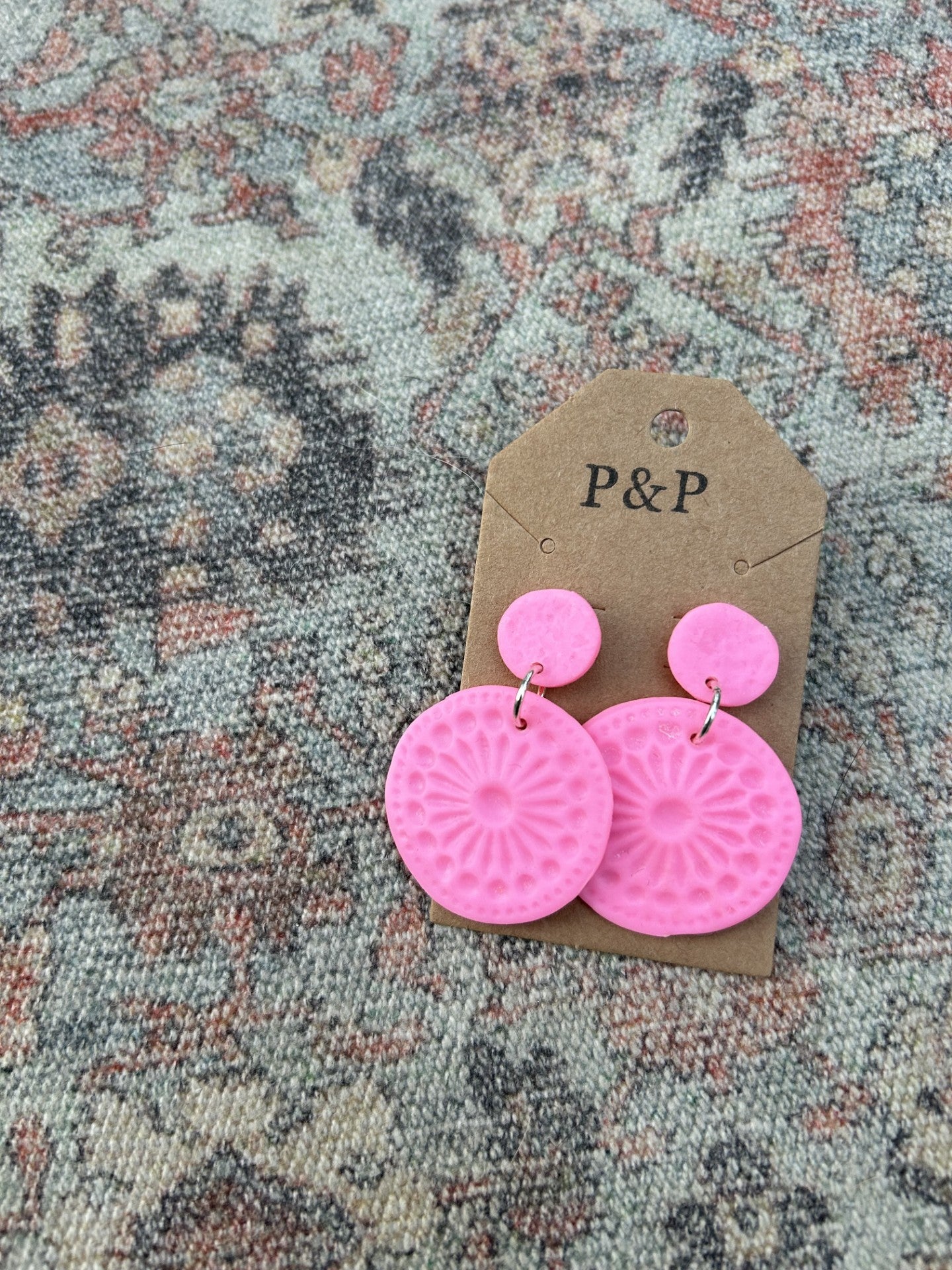 Neon Pink Goblet Earring (CLEARANCE)