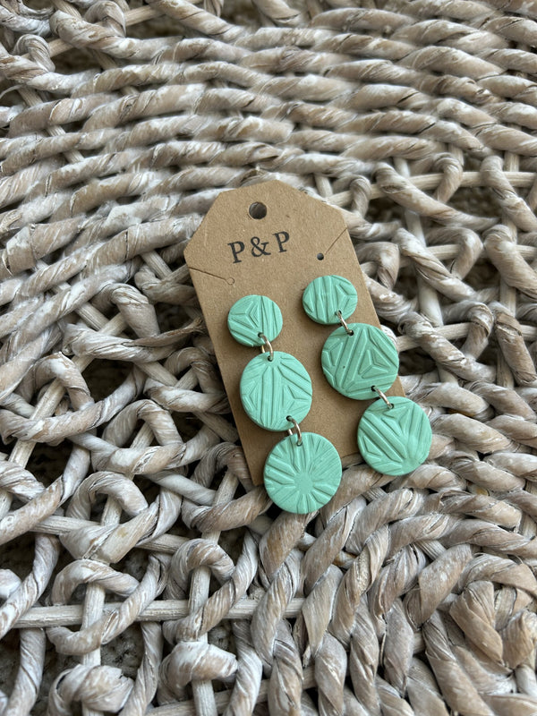 Textured Drop Earring