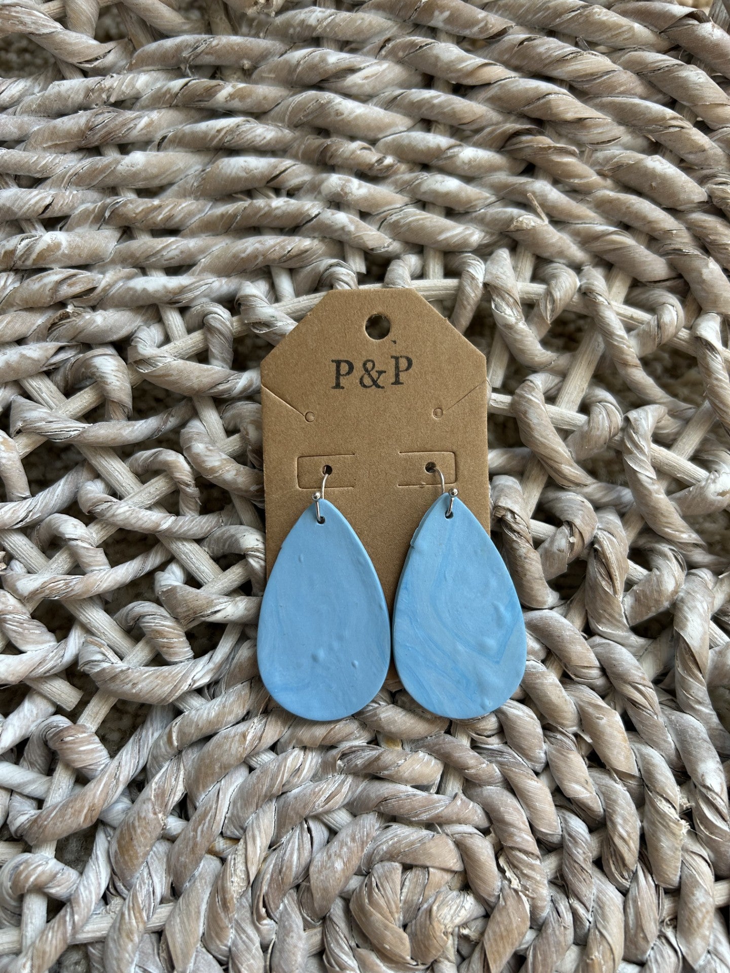 Blue Wave Dangle Earring