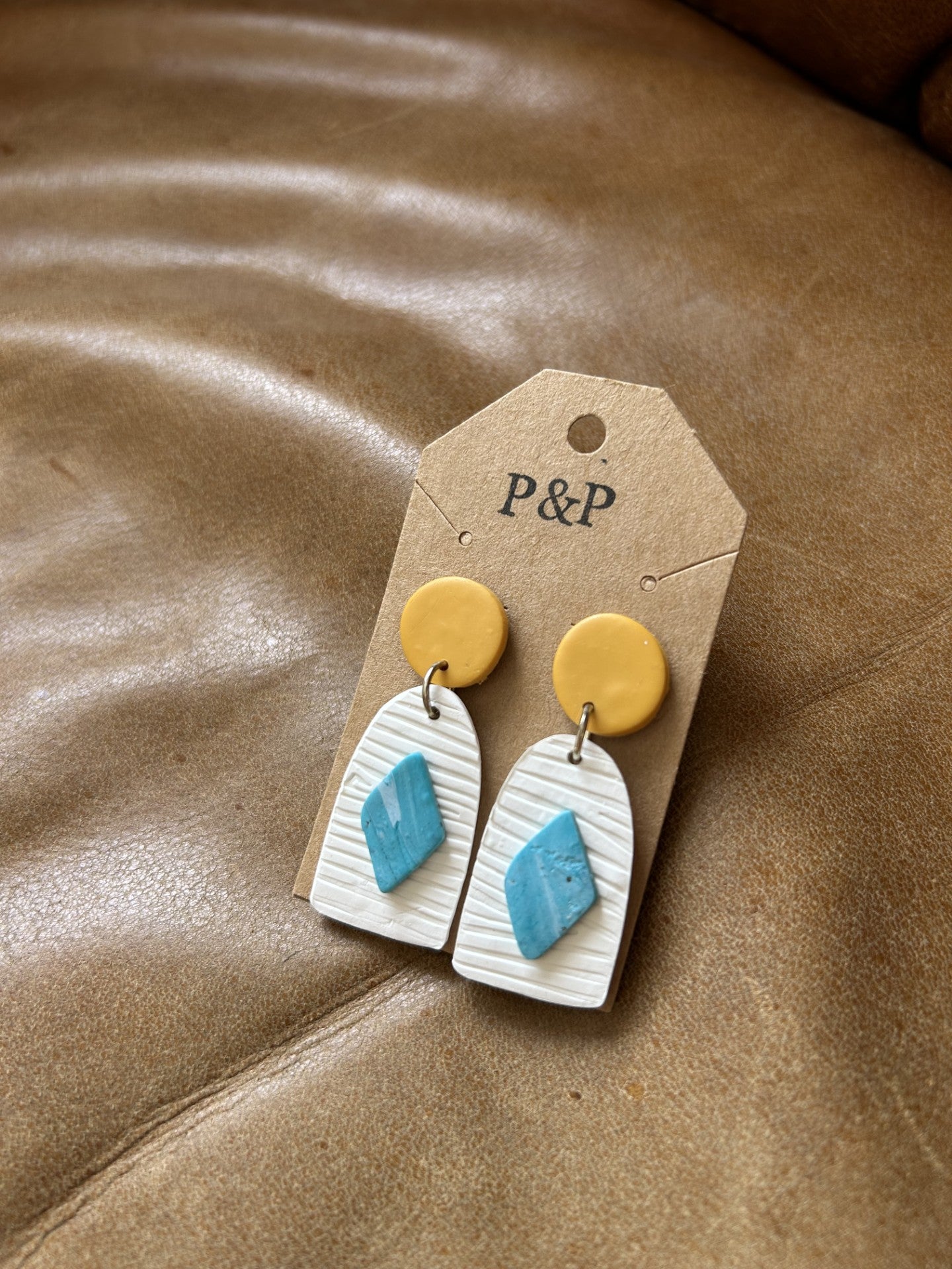 Western Wannabe - Hand Cut Clay Earring